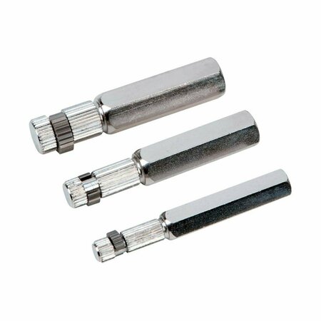 Dendesigns 0.37, 0.5 & 0.75 Hex Internal Pipe Wrench - Silver - 3 Piece DE2740544